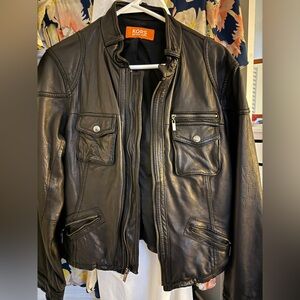 ✨PRISTINE✨ Vintage KORS Michael Kors Black Leather Moto Jacket RARE 🍊Label
